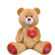 Selay Toys 023-1045K 65 cm Tıkıl Ayı Kahverengi Peluş