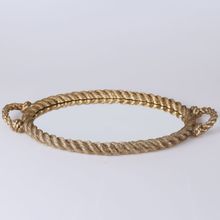 Selim Rope Altın Aynalı Tepsi