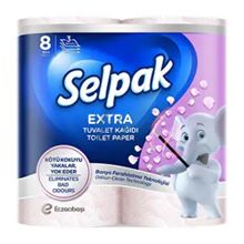 Selpak Extra Banyo Ferahlatma 8'li Tuvalet Kağıt