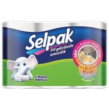 Selpak Yağ Emici 6'lı Kağıt Havlu