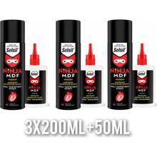 Selsil Ninja 200 ml + 50 gr 3 Adet Mdf Hızlı Yapıştırıcı