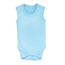 Sema Baby Mavi 12-18 Ay Jakarlı Askılı Body
