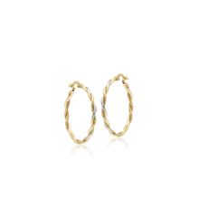 Sembol Gold 14 Ayar 3,0 cm Burma Altın Halka Küpe