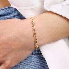 Sembol Gold 14 Ayar 4 mm Kuş Gözü Altın Bileklik
