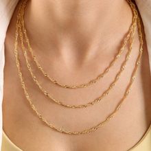 Sembol Gold 14 Ayar Altın 50 cm 3.0 mm Singapur Zincir
