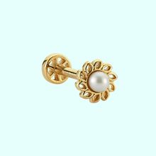 Sembol Gold 14 Ayar Altın İnci Tragus Piercing