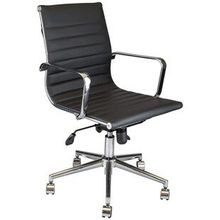 Sempre Krom Siyah Ofis Çalışma Koltuğu