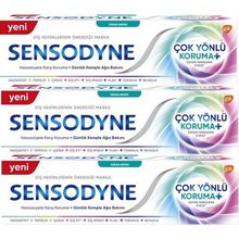 Sensodyne 3x75 ml Çok Yönlü Koruma Plus ve Hassasiyete Karşı Koruma Ferah Nefes Diş Macunu