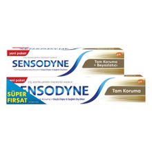 Sensodyne 50 ml Tam Koruma Beyazlatıcı Diş Macunu + 75 ml Hassasiyet & Diş Eti Güçlü Diş Eti