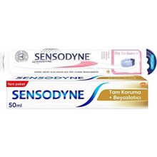 Sensodyne Tam Koruma 50 ml Diş Macunu+ Sensodyne Diş Eti Bakımı Diş Fırçası