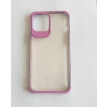 Sepetegelsin iPhone 12 Pro Max Silikon Renkli Köşe Kamera Korumalı Lazer Kılıf