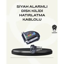 Sepetopia Çift Modlu 110DB Alarmlı Disk Kilidi Suya Dayanıklı