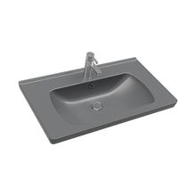 Seramiksan 80 Cm Satürn Mat Antrasit Lavabo