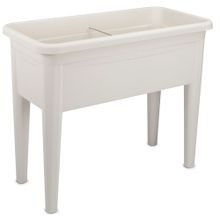 Serinova AB01 60 lt Beyaz Ayaklı Bahçe Saksısı