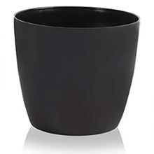 Serinova YK05 No:5 Drenaj Aparatı ile Birlikte 34 cm 22 Litre Siyah Yakut Saksı