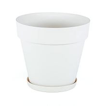 Serinova YS08 Yalı 55 cm 76 lt Kirli Beyaz Drenaj Aparatlı Saksı