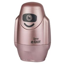 Serve E-Bot Metalik Roze Silgili Kalemtıraş