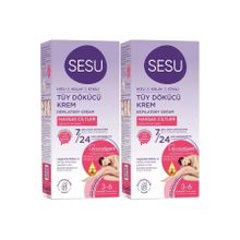 Sesu Sensitive Hassas Ciltler 2x40 ml Tüy Dökücü Krem
