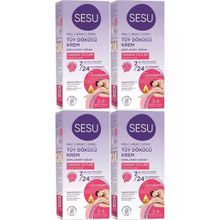 Sesu Sensitive Hassas Ciltler 4x40 ml Tüy Dökücü Krem
