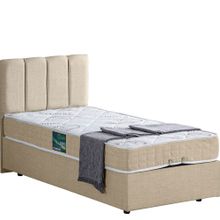 Setay Defne 120x200 cm Krem Tek Kişilik Baza Başlık Comfort Yatak Seti