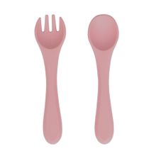 Sevi Bebe Pembe Silikon Çatal ve Kaşık Seti