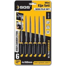SGS 1357 6 Parça 4x160 mm Mini Eğe Seti