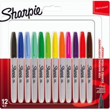 Sharpie Fine Permanent 12'li Karışık Markör