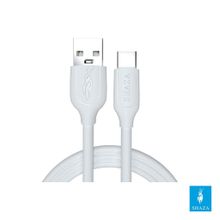 Shaza 2.4A 1 mt Beyaz USB Type-C Hızlı Şarj Data Kablosu