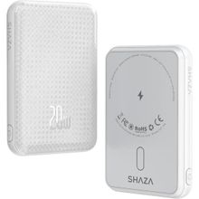 Shaza 20 Watt 5000 mAh Megsafe Hızlı Şarj Beyaz Powerbank