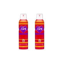 She Is Love 2x150 ml Kadın Sprey Deodorant