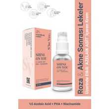 S'he Vec Shine On You 30 ml Hassas Ciltler için Akne ve Leke Karşıtı Bariyer Koruyucu Yüz Kremi