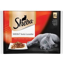 Sheba 13 Adet 4x85 gr Karışık Etli Pouch Yetişkin Kedi Yaş Maması