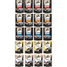 Sheba 20x85 gr Pouch Sığır-Ton-Tavuk-Somon-Hindi Yetişkin Kedi Yaş Maması