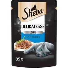 Sheba 24x85 gr Delikatesse Ton Balıklı Jöleli Pouch Yetişkin Kedi Yaş Maması