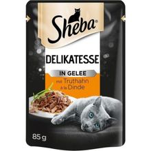 Sheba 24x85 gr Pouch Hindili Yetişkin Kedi Konservesi