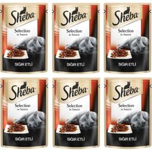 Sheba 6x85 gr Pouch Sığır Etli Yetişkin Kedi Konservesi