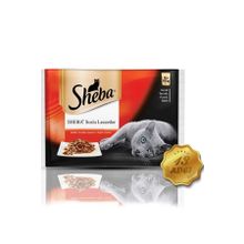 Sheba Pouch Etli Çeşitler 4x85 gr 13 Adet Yaş Kedi Maması