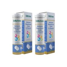 Shiffa Home Kalsiyum Magnezyum Çinko D3 Vitamini 2x20 Efervesan Tablet