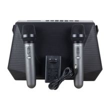 Shile SL-2013 Kumandalı USB SD BT Seyyar Taşınabilir Hoparlör + İki Adet El Mikrofonu