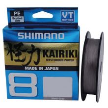 Shimano Kairiki 8 150 mt Örgü Steel Gri İp Misina