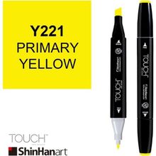Shinhan Art Touch Twin Y221 Primary Yellow Çift Uçlu Markör Kalem