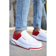 Shoecide CH075 CBT Signature Beyaz - Kırmızı Renk Erkek Günlük Ayakkabı