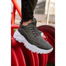 Shoecide CH089 CBT Low Top Lace Up Antrasit Renk Erkek Günlük Ayakkabı