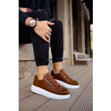 Shoecide CH253 CBT Mirror Non Taba - Beyaz Renk Kalın Taban Erkek Günlük Ayakkabı