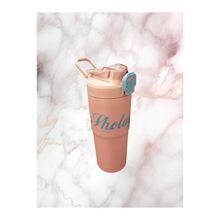 Shotay ST-8133 Pembe 750 ml Çelik Çift Başlıklı Termos Matara