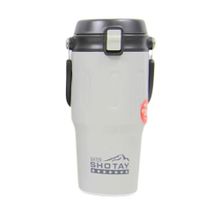 Shotay ST-8166 Çift Kullanım Beyaz 650 ml Çelik Termos