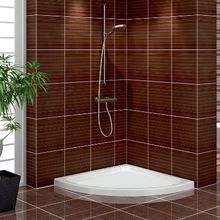 Shower 95x95 cm Oval Flat Duş Teknesi