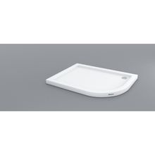 Shower Oval Asimetrik Flat 90x110 cm Duş Teknesi