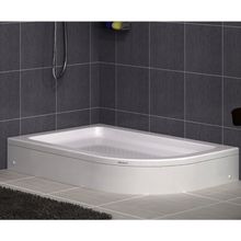 Shower Oval Asimetrik Monoblok 90x120 cm Duş Teknesi