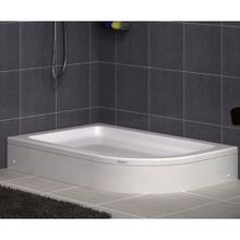 Shower Oval Asimetrik Panelli 80x110 cm Duş Teknesi
